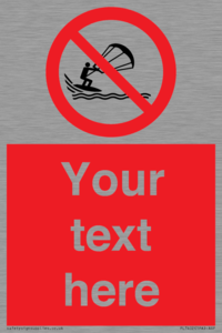 Custom No kite surfing